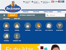 Tablet Screenshot of beckmann.dk